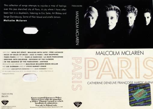 Okładka Malcolm McLaren - Paris (MC [NM]