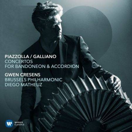 Okładka CRESENS/BRUSSELS PHILHARMONIC/MATHEUZ - PIAZZOLLA/GALLIANO: CONCERTOS FOR BADONEON & ACCORDION