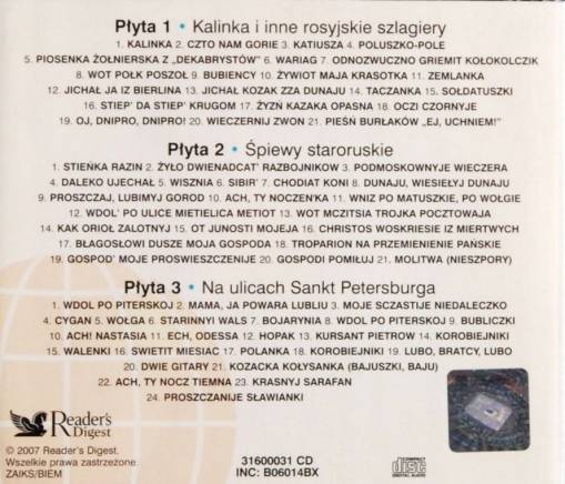 Muzyki Świata - Rosja (3CD) [NM]