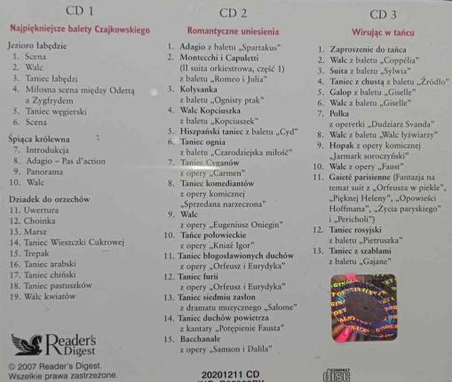 Zaczarowany Świat Muzyki Baletowej (3CD) [NM]