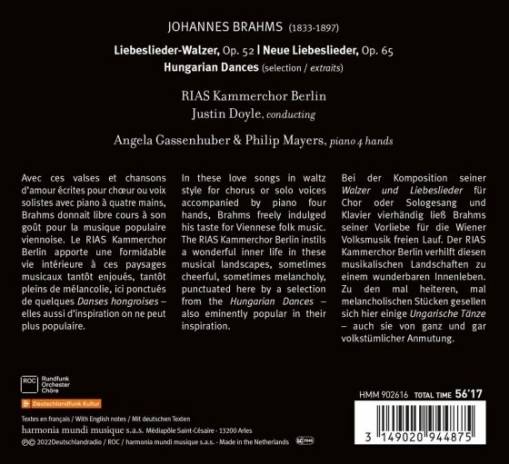 Complete Liebeslieder Walzer Op 52 & 65 Hungarian Dances RIAS Kammerchor Doyle Gassenhuber Mayers