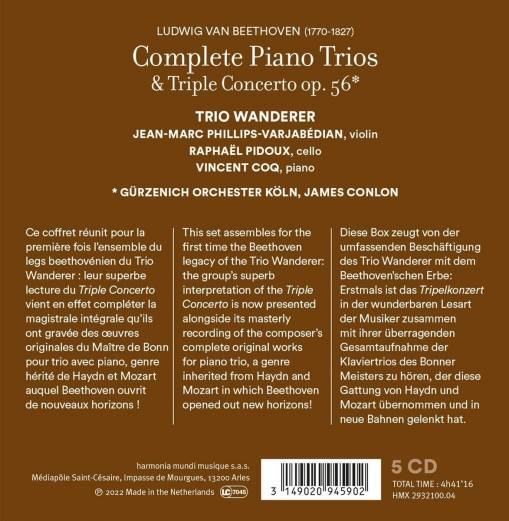 Complete Piano Trios & Triple Concerto Gurzenich Orchester Koln Conlon Trio Wanderer