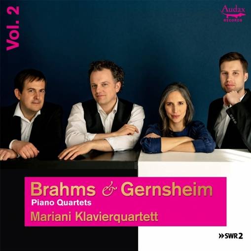 Okładka Brahms & Gernsheim - Piano Quartets Vol 2 Klavierquartett