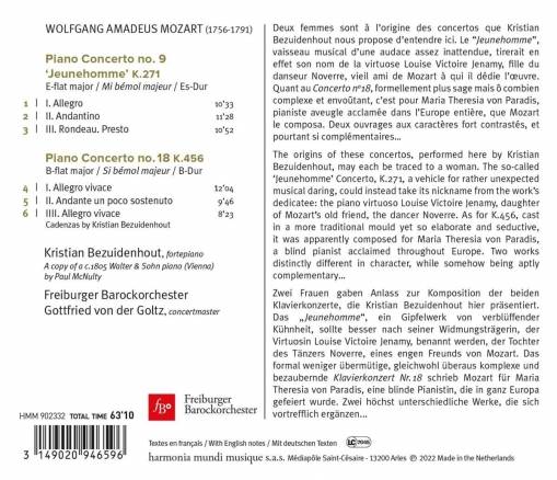 Piano Concertos K 271 & 456 Freiburger Barockorchester Bezuidenhout