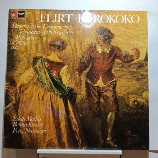 Okładka Edith Mathis - Flirt In Rokoko (Heiter Frivole Liedchen von Telemann, J. Ph. Krieger, Rathgeber, Gorner U.A.) (LP) [NM]