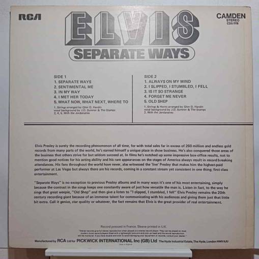 Separate Ways (LP) [NM]