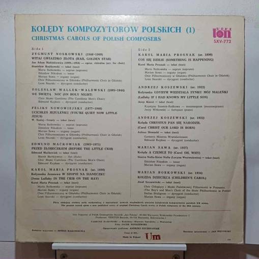 Kolędy Kompozytorów Polskich Vol.1 - Christmas Carols Of Polish Composers (LP) [EX]