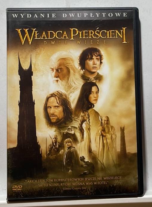 Okładka Peter Jackson - WŁADCA PIERŚCIENI: DWIE WIEŻE - WERSJA KINOWA (2 DVD) [VG]