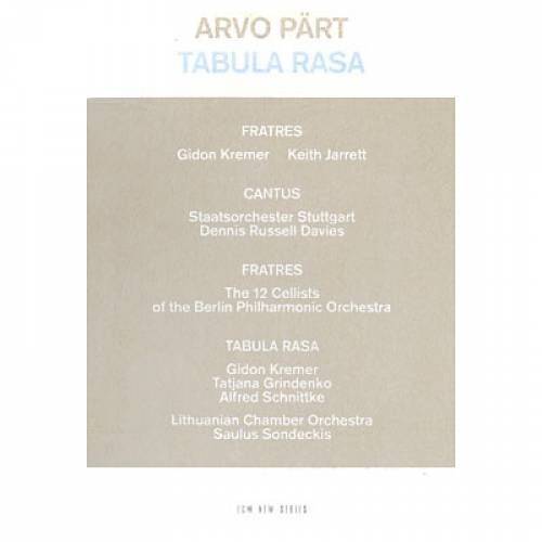 Okładka ARVO PART - FRATRES, CANTUS, TABULA RASA