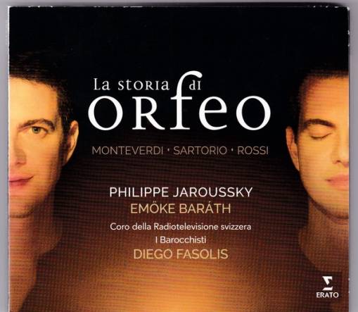 Okładka JAROUSSKY, PHILIPPE/EMOKE BARATH/I BAROCCHISTI/CORO DELLA RADIOTELEVISIONE SVIZZERA/DIEGO FASOLIS - MONTEVERDI, ROSSI, SARTORIO: LA STORIA DI ORFEO