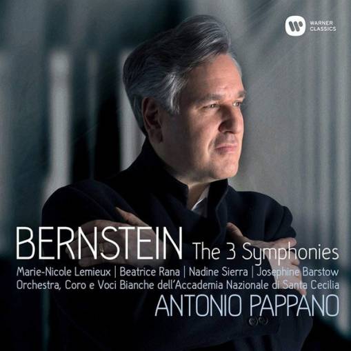 Okładka RANA/SIERRA/LEMIEUX/ORCHESTRA DELL'ACCADEMIA NAZIONALE DI SANTA CECILIA/PAPPANO - BERNSTEIN: SYMPHONIES NOS. 1 - 3, PRELUDE, FUGUE & RIFFS