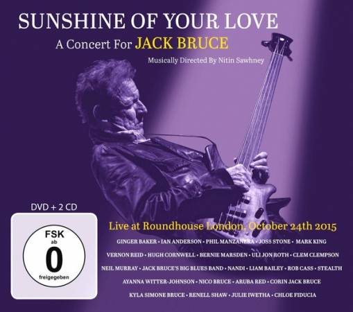 Okładka V/A - Sunshine Of Your Love A Concert For Jack Bruce CDDVD