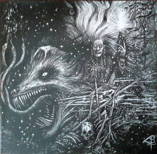 Okładka Grafvitnir - Obeisance To A Witch Moon Lp