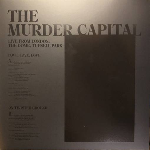 Okładka MURDER CAPITAL, THE - RSD - LIVE FROM LONDON: THE DOME, TUFNELL PARK