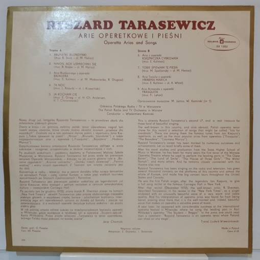 Tobie Śpiewam Tę Pieśń (Arie Operetkowe I Pieśni = Operetta Arias And Songs) (LP) [EX]