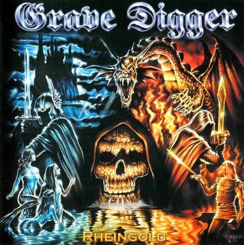 Okładka Grave Digger - Rheingold LP GREEN