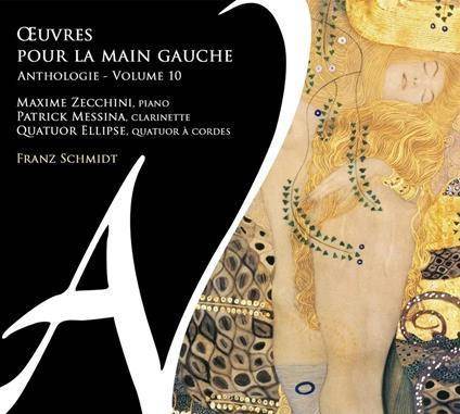 Okładka Maxime Zecchini Patrick Messina Quatuor Ellipse - Oeuvres Pour La Main Gauche Anthologie Vol 10