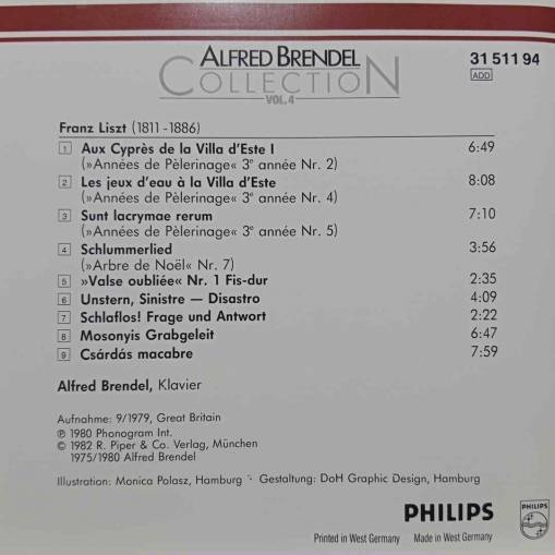 Alfred Bendel Collection Vol. 3 - Liszt - Spate Klavierwerke [EX]