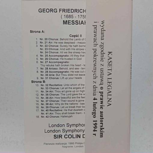 Messiah Vol.2: London Symphony Orchestra Sir Colin Davis (MC) [NM]