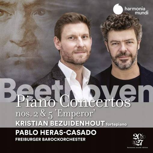 Okładka Beethoven - Piano Concertos 1 Bezuidenhout Freiburger Barockorchester Heras-Casado