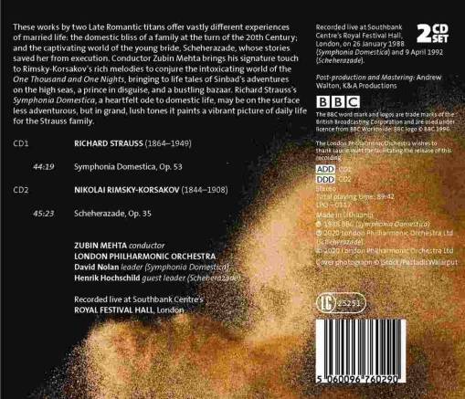 Mehta Conducts Strauss And Rimsky Korsakov