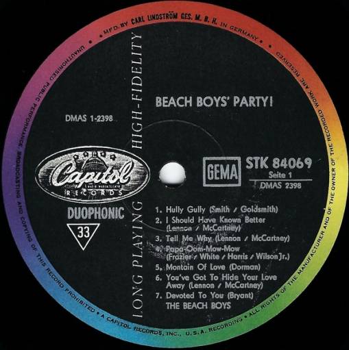 Beach Boys' Party! (LP) [G]