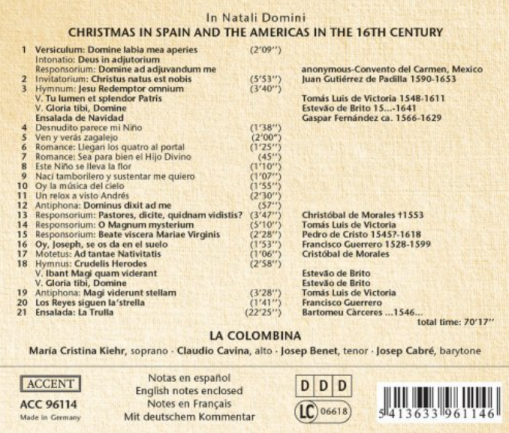 In Natali Domini: Christmas in Spain and the Americas in the 16th Century [NM]