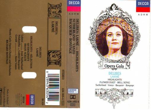 Okładka Joan Sutherland - Lakme - Highlights (MC) [NM]