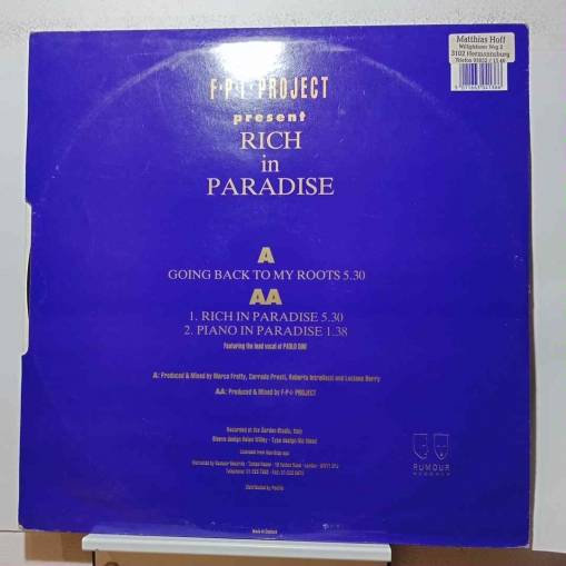 Rich In Paradise / Going Back To My Roots (Single Vinyl 12") [VG]