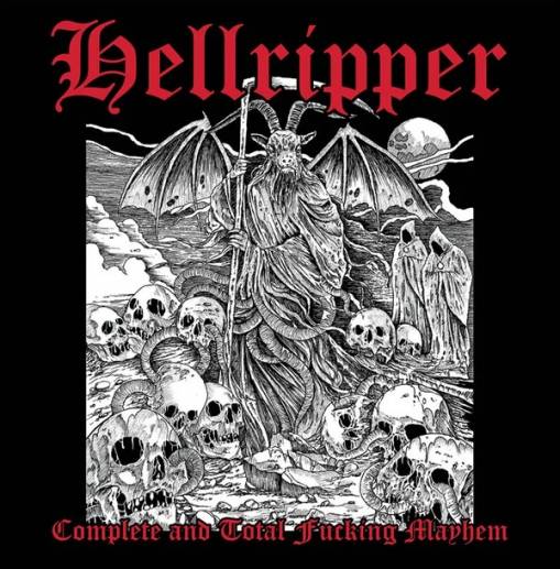 Okładka Hellripper - Complete & Total Fucking Mayhem LP WHITE