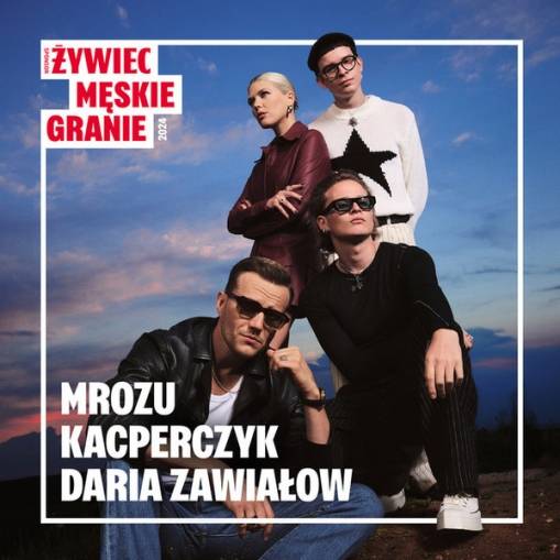 Okładka Various Artists - Męskie Granie 2024 blue marble / red marble LP