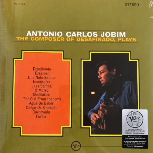 Okładka JOBIM,ANTONIO CARLOS - THE COMPOSER OF DESAFINADO, PLAYS (LP) (VERVE VAULT)