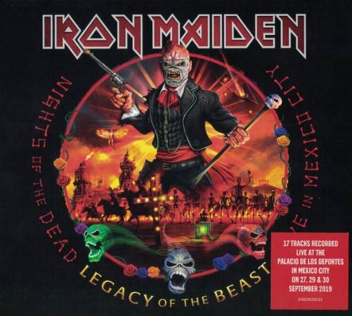 Okładka IRON MAIDEN - NIGHTS OF THE DEAD - LEGACY OF THE BEAST, LIVE IN MEXICO CITY