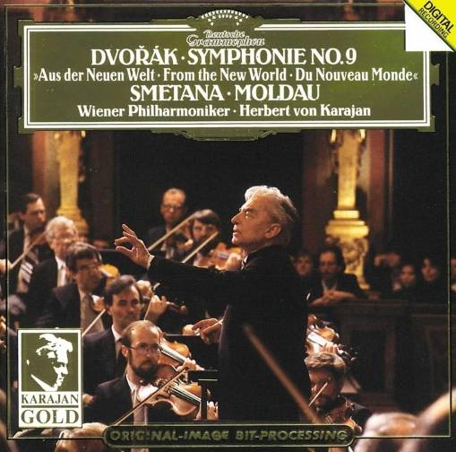 Okładka HERBERT VON KARAJAN - DVORAK:SYMPH.9, SMETANA:MOLDAU