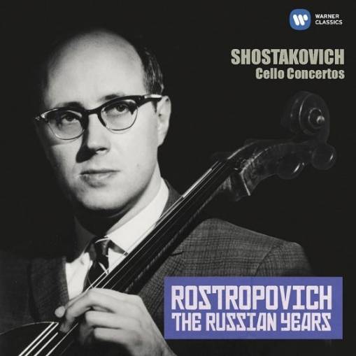 Okładka MSTISLAV ROSTROPOVICH/MOSCOW PHILHARMONIC ORCHESTRA/EVGENY SVETLANOV - THE RUSSIAN YEARS: SHOSTAKOVICH CELLO CONCERTOS