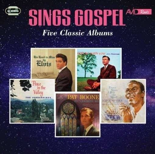 Okładka Elvis Jim Reeves The Jordanaires Pat Boone Nat King Cole - Sings Gospel Five