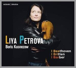 Okładka Beethoven Britten Barber - Liya Petrova Boris Kusnezow