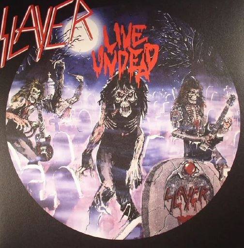 Okładka Slayer - Live Undead LP BLUE WHITE