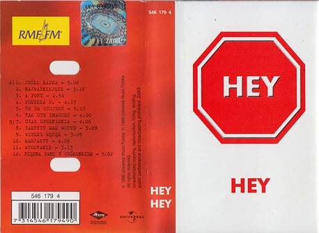 Okładka Hey - Hey (MC) [NM]