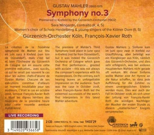 Symphony No 3 Gurzenich Orchester Koln Roth