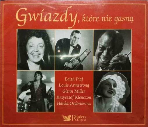 Okładka Various - Gwiazdy, Które Nie Gasną (Edith Piaf, Louis Armstrong, Glen Miller...) (5CD) [VG]