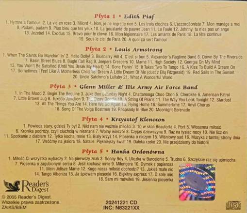 Gwiazdy, Które Nie Gasną (Edith Piaf, Louis Armstrong, Glen Miller...) (5CD) [VG]