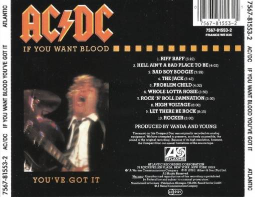 If You Want Blood You've Got It (Wydanie 1987 ATLANTIC) [EX]