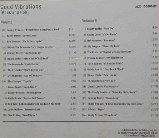 Good Vibrations Rock & Roll 1 & 2 (2CD) [NM]