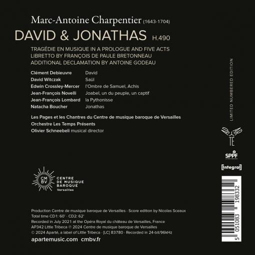 David Et Jonathas H 490 Les Temps Presents Schneebeli Les Pages Du Centre De Musique Baroque De Versailles Les Chantres Du Centre De Musique Baroque De Versailles