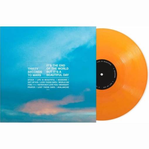Okładka THIRTY SECONDS TO MARS - IT'S THE END OF THE WORLD BUT IT'S A BEAUTIFUL DAY (DELUXE LP ORANGE OPAQUE)