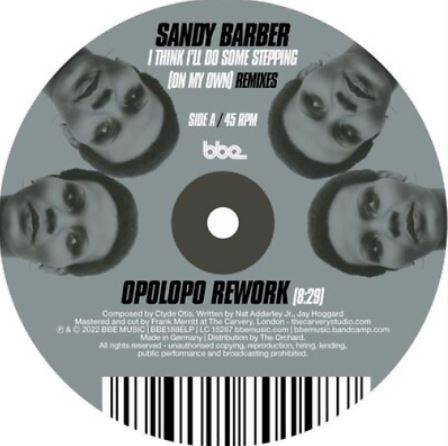 Okładka Sandy Barber - I Think I'll Do Some Stepping On My Own Remixes (Single Vinyl 12")