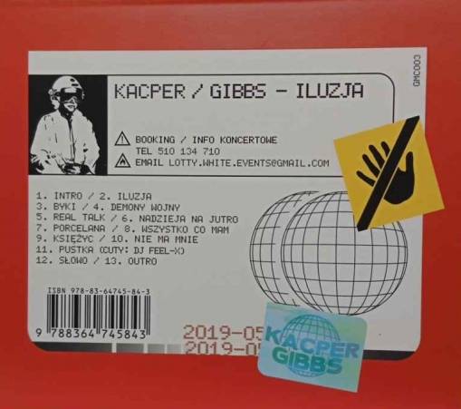 Okładka Kacper HTA X Gibbs - Iluzja (BRAK SLIPCASE) [NM]