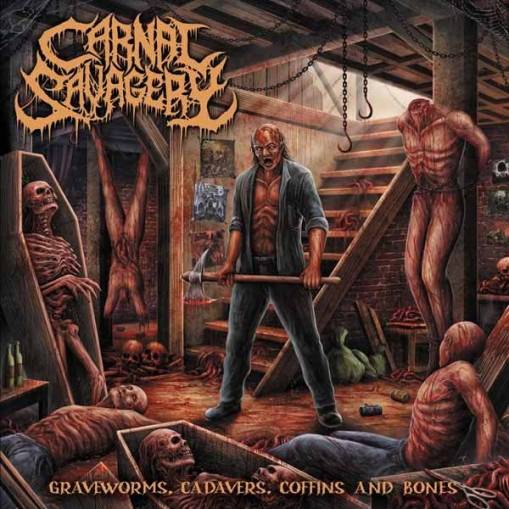 Okładka Carnal Savagery - Graveworms Cadavers Coffins And Bones