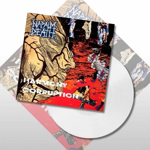 Okładka Napalm Death - Harmony Corruption LP WHITE
